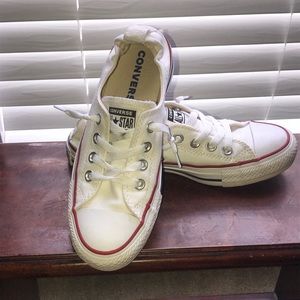 White Converse shoreline